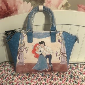 NEW Loungefly Disney The Little Mermaid Ariel and Eric Dancing Satchel Bag
